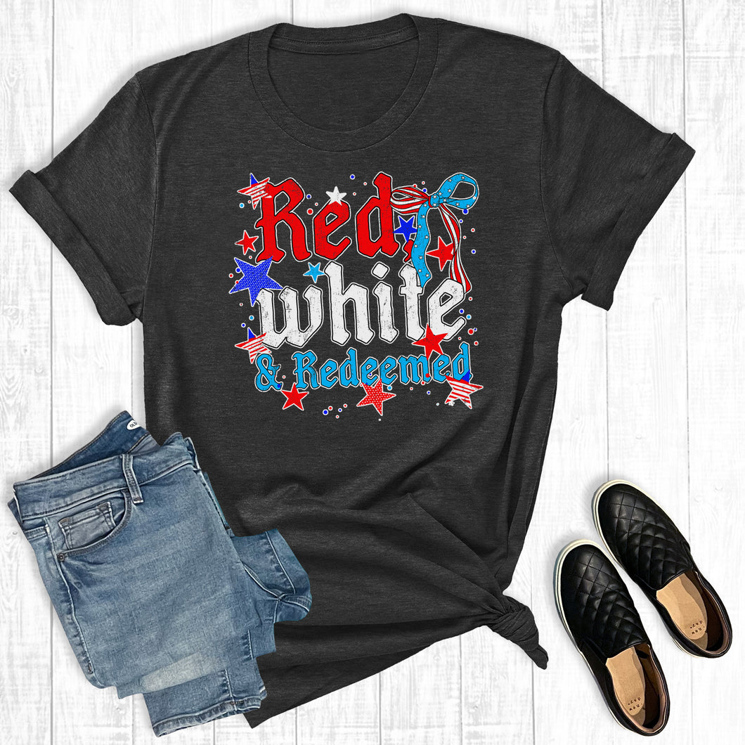 4th of July Faith Red White Redeemed