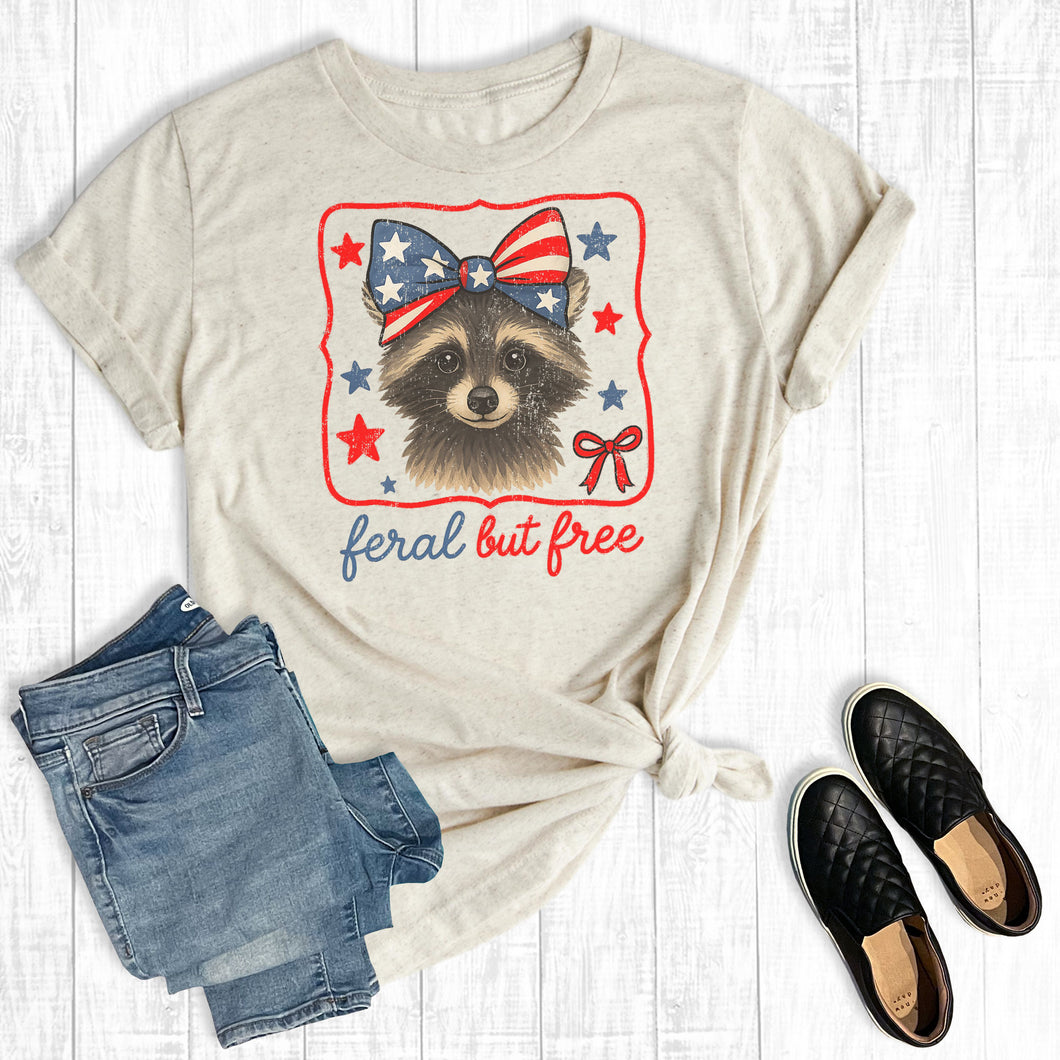 4th Of July Feral But Free Racoon