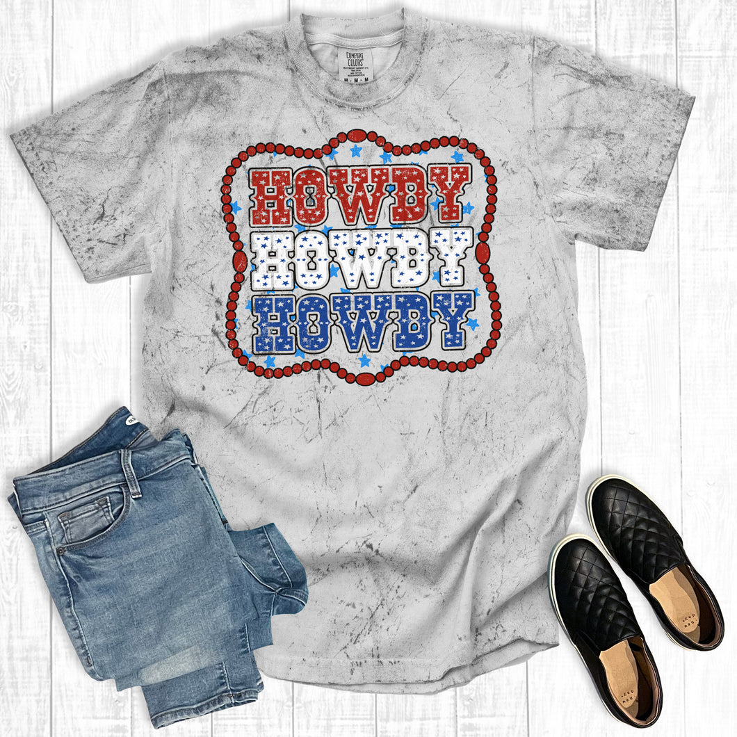 4th Of July Howdy Howdy Howdy Comfort Colors