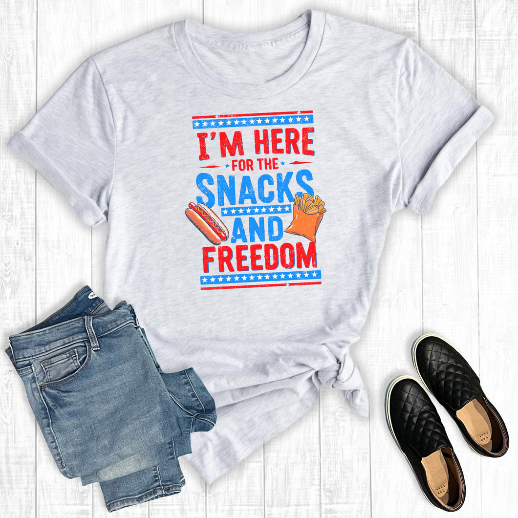 4th of July I'm Here for the Snacks and Freedom