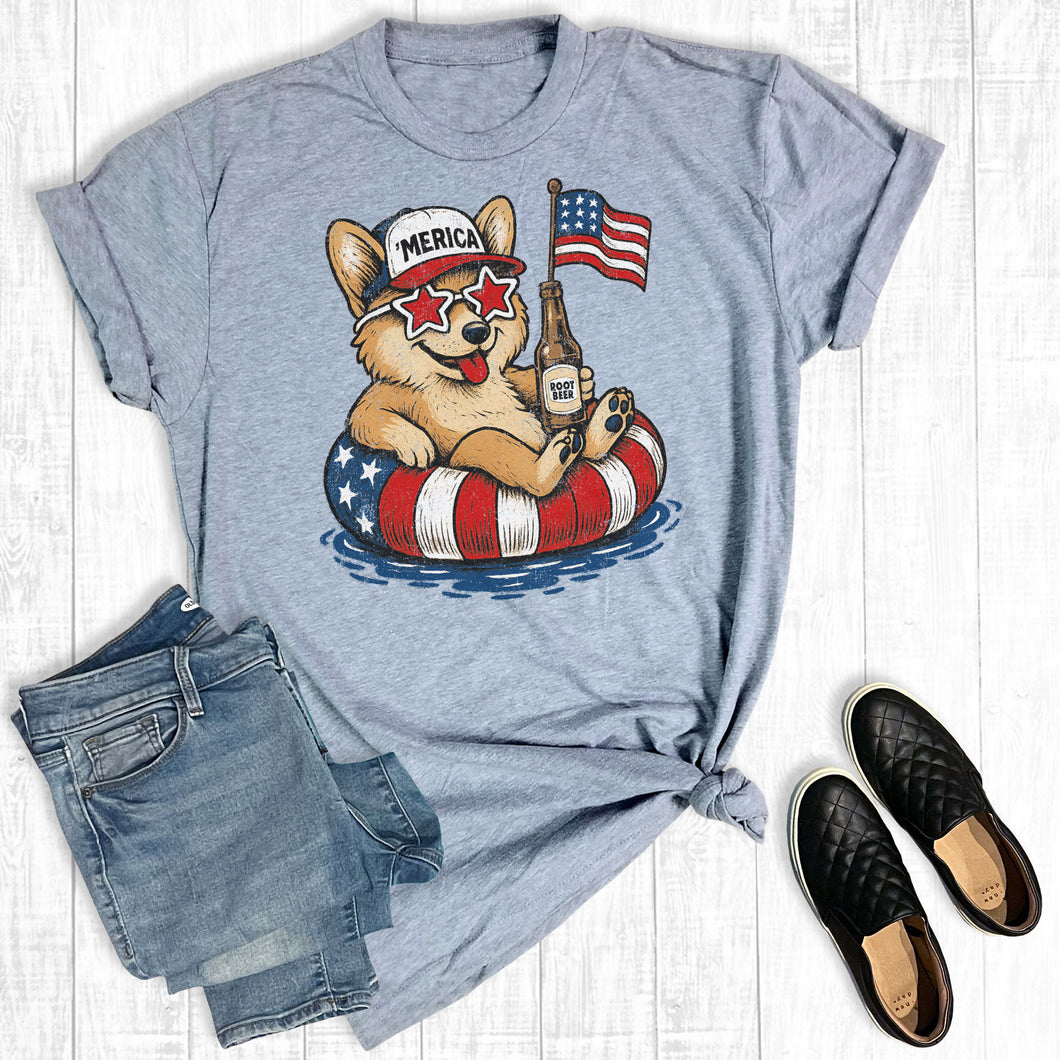 4th of July Patriotic Corgi