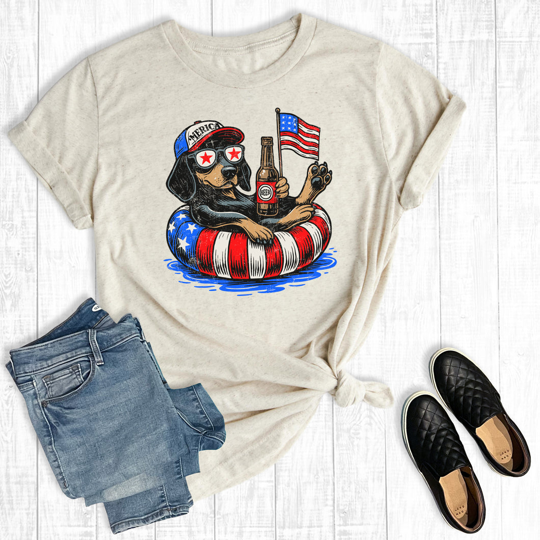 4th of July Western Patriotic Dog