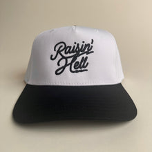 Load image into Gallery viewer, Funny Raisin&#39; Hell Two Toned Vintage Hat
