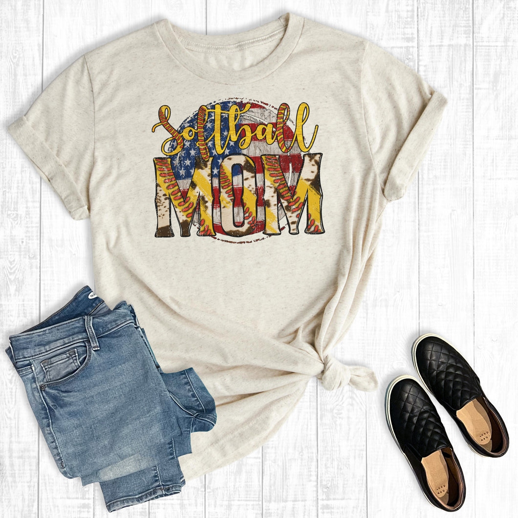 American Circle Softball Mom