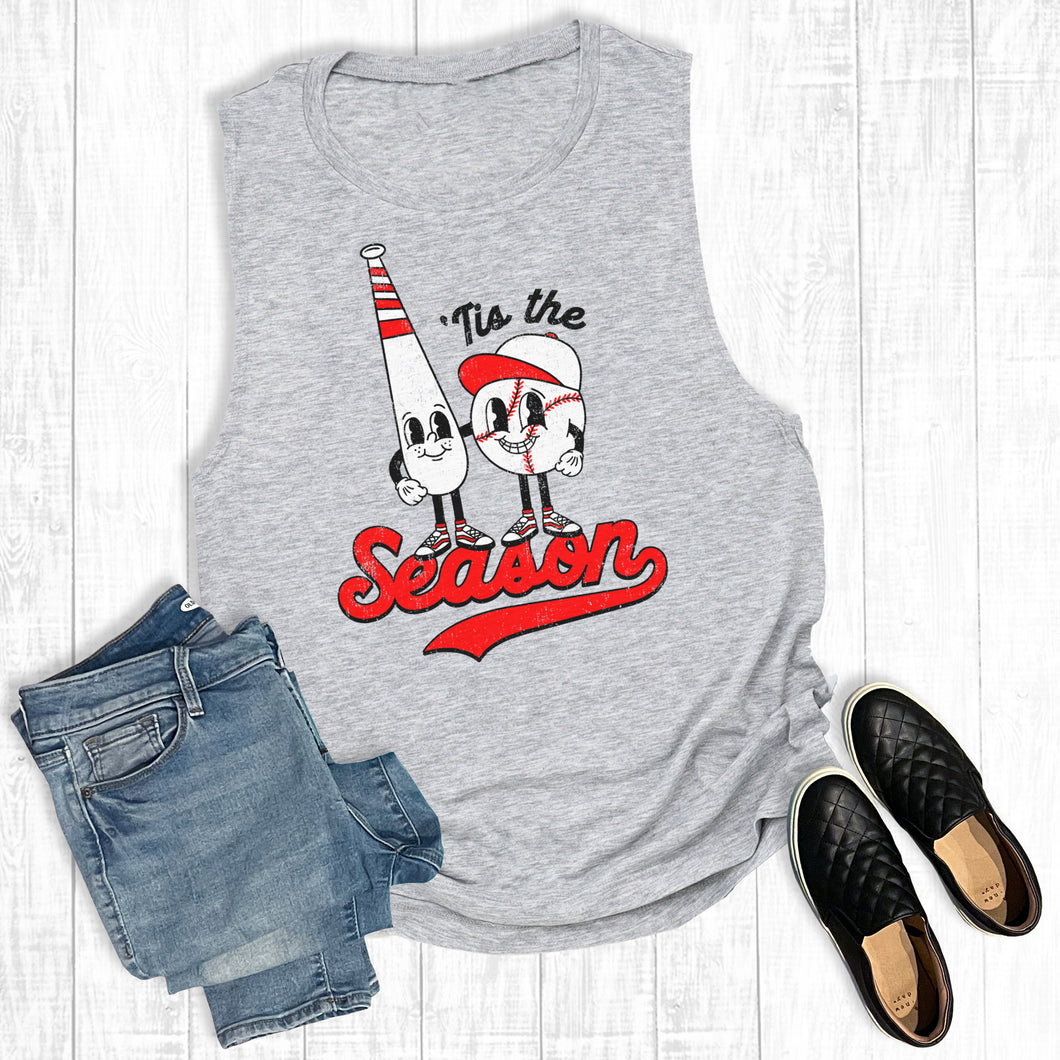Baseball Vintage Tis The Season Tank