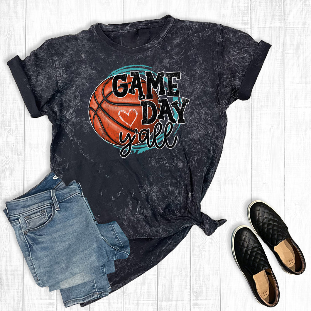 Basketball Game Day Heart Mineral Wash