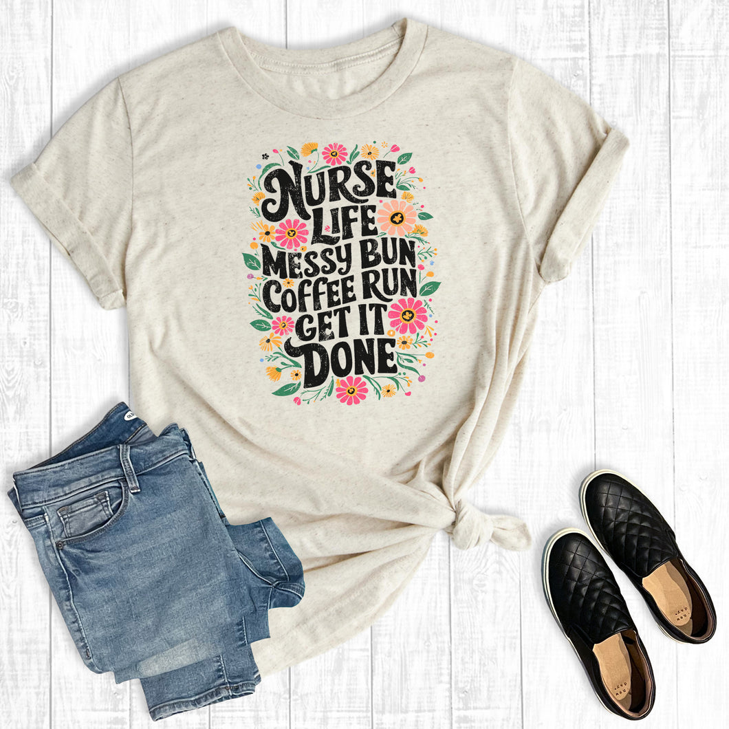 Boho Floral Nurse Life