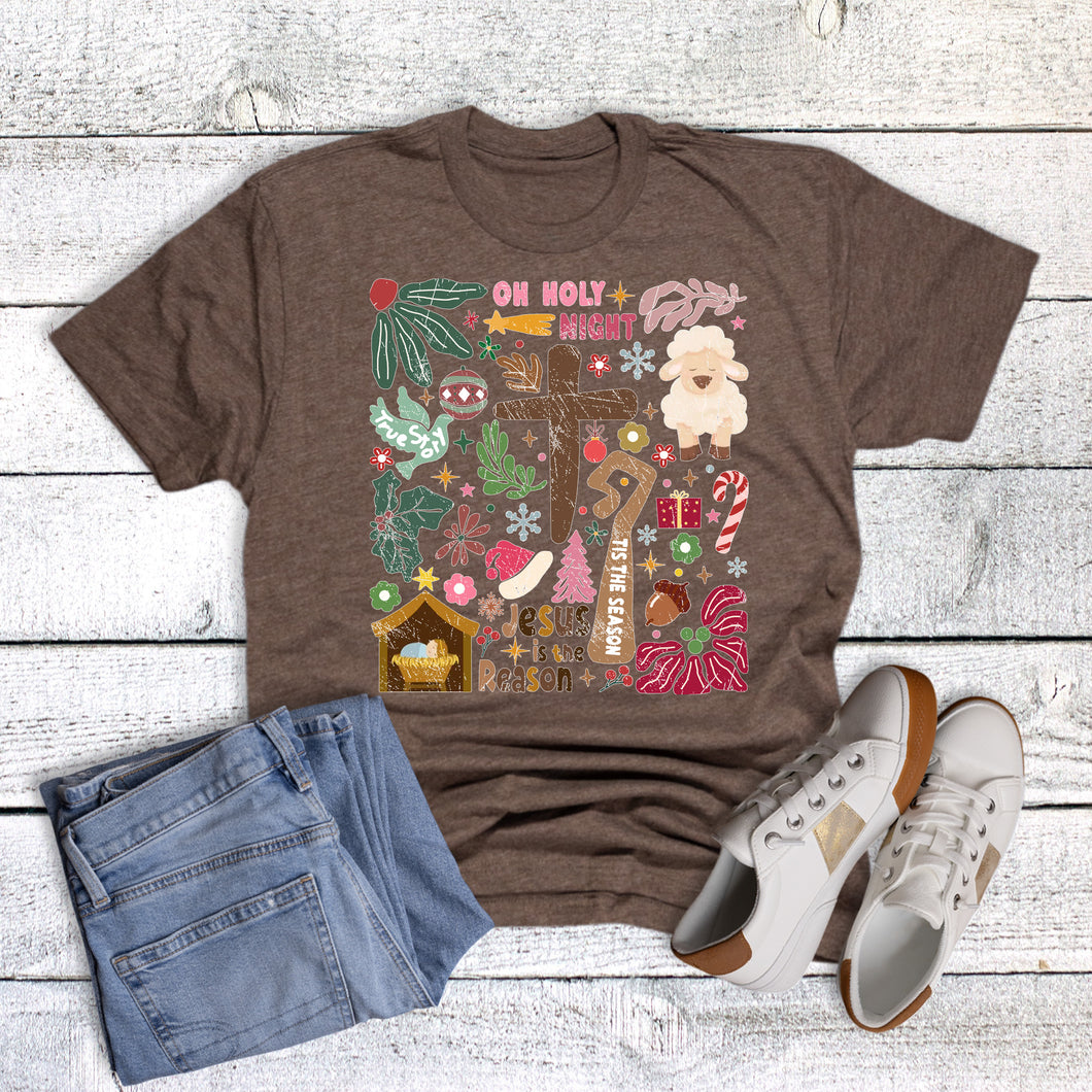 Boho True Story Oh Holy Night Collage