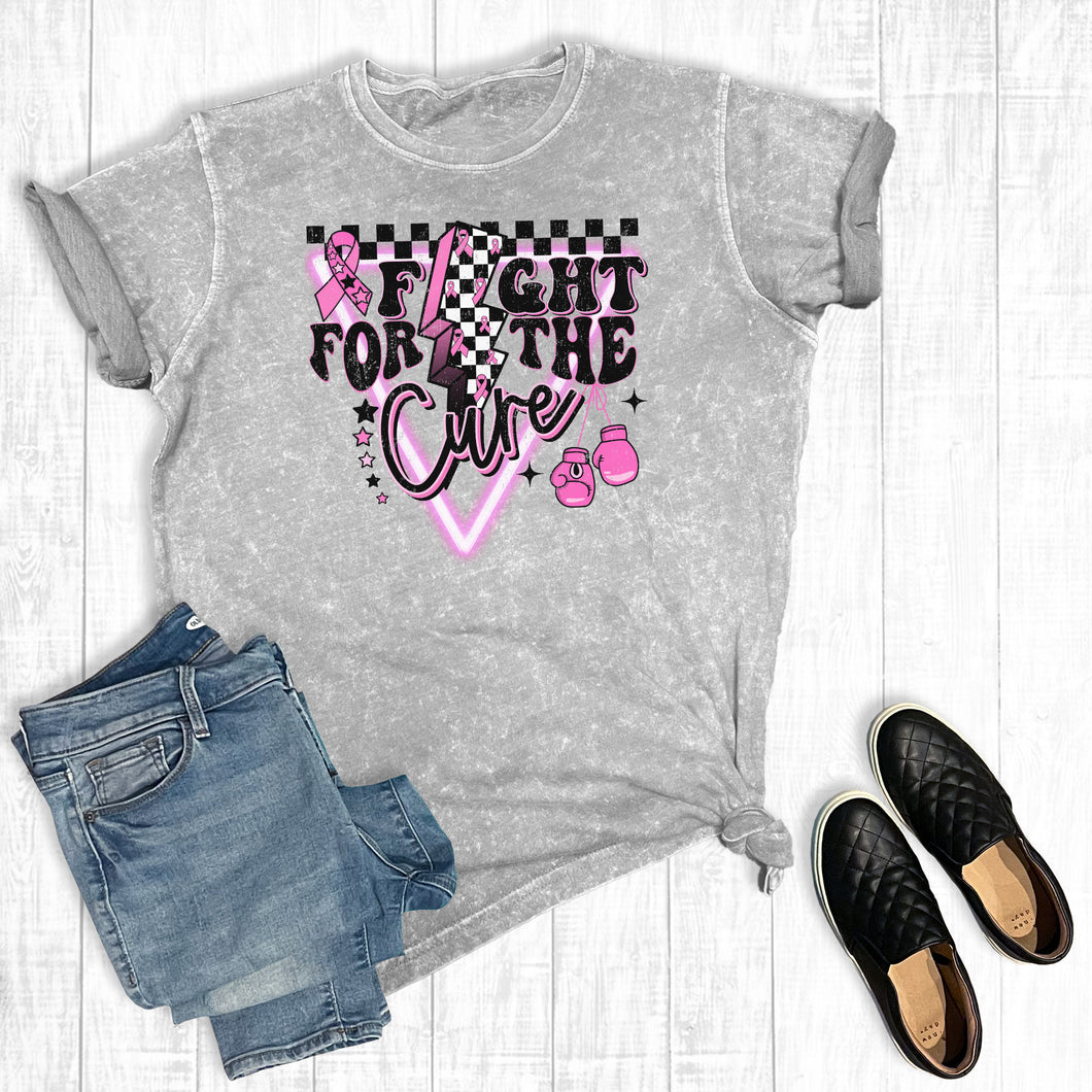 Breast Cancer Fight For The Cure Checkered Mineral Wash