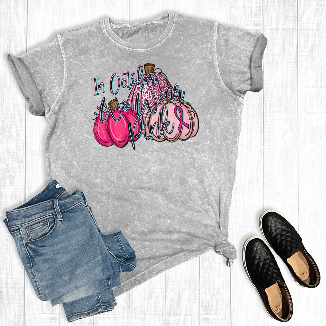 Breast Cancer Pumpkins Mineral Wash