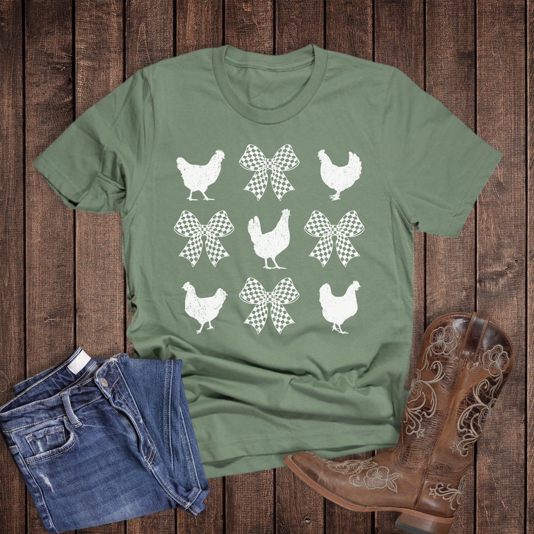 Chicken and Bows Collage