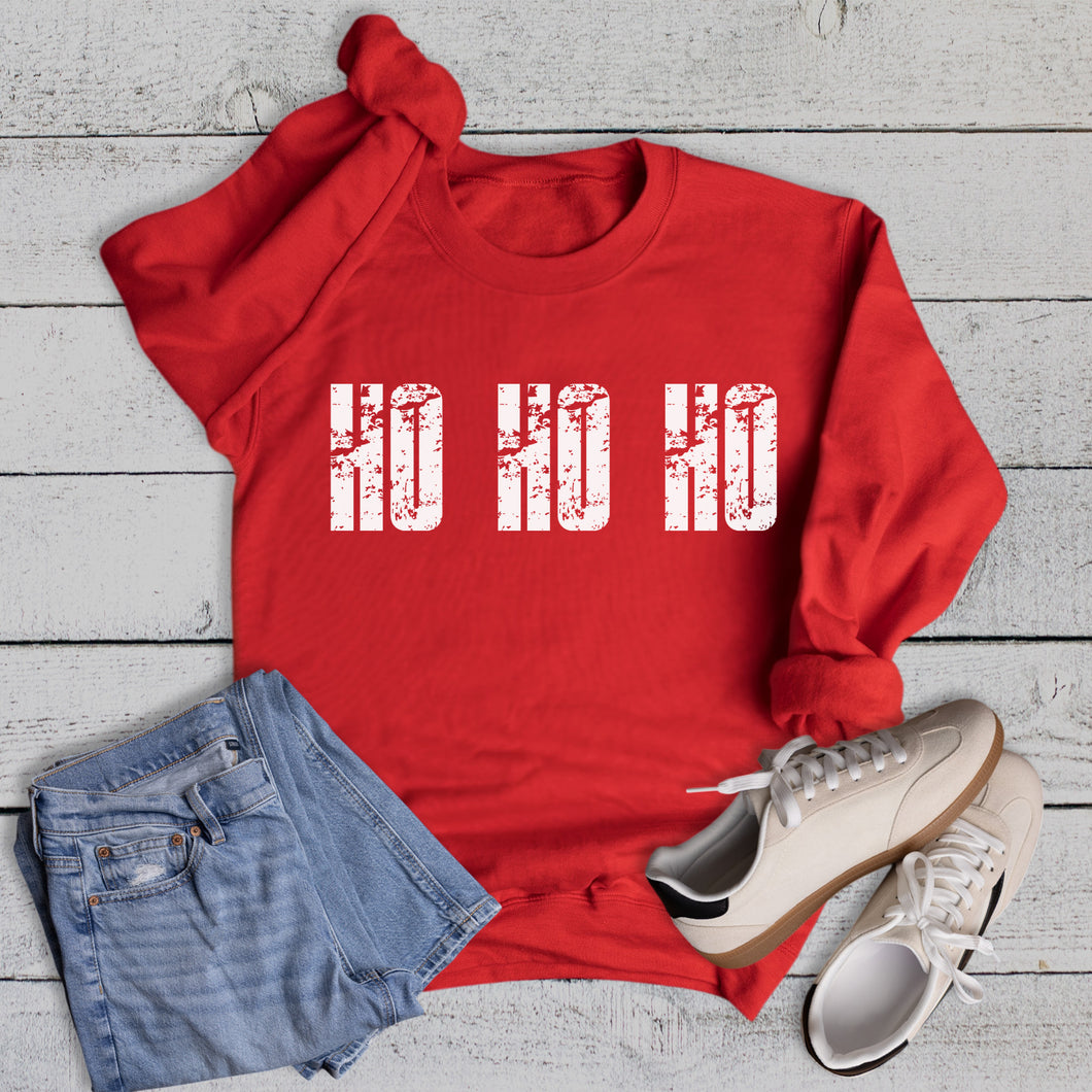 Christmas Block Ho Ho Ho Sweatshirt