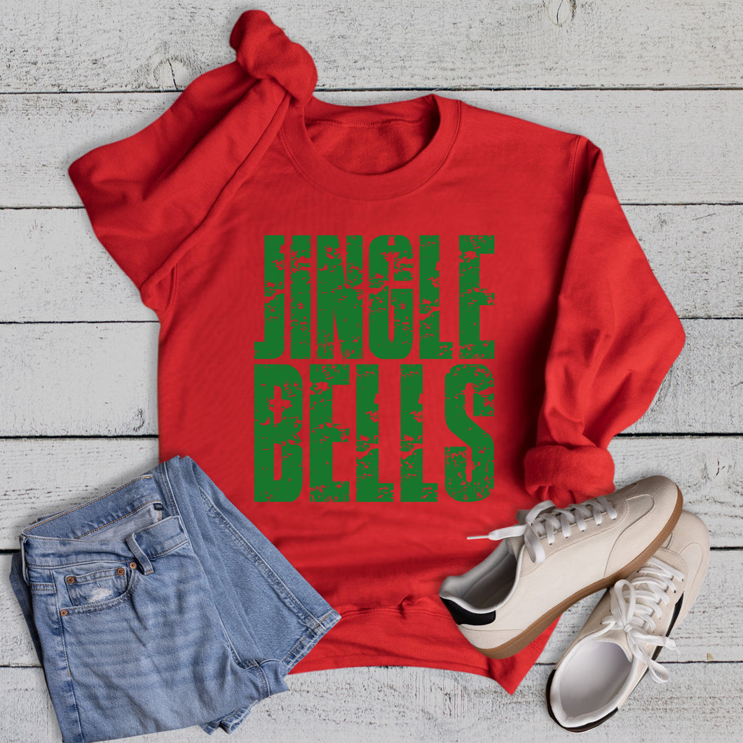 Christmas Block Jingle Bells Sweatshirt