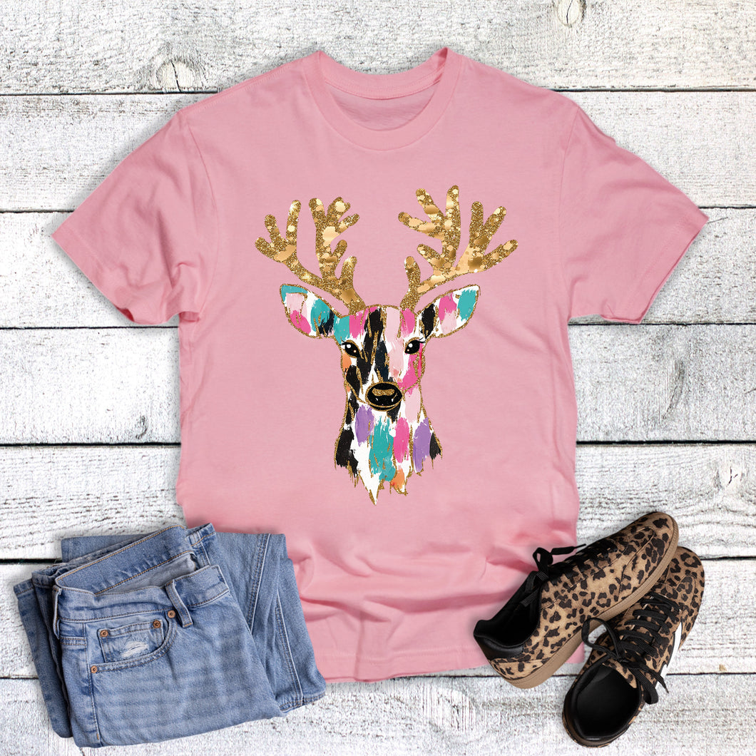 Christmas Brushstroke Deer