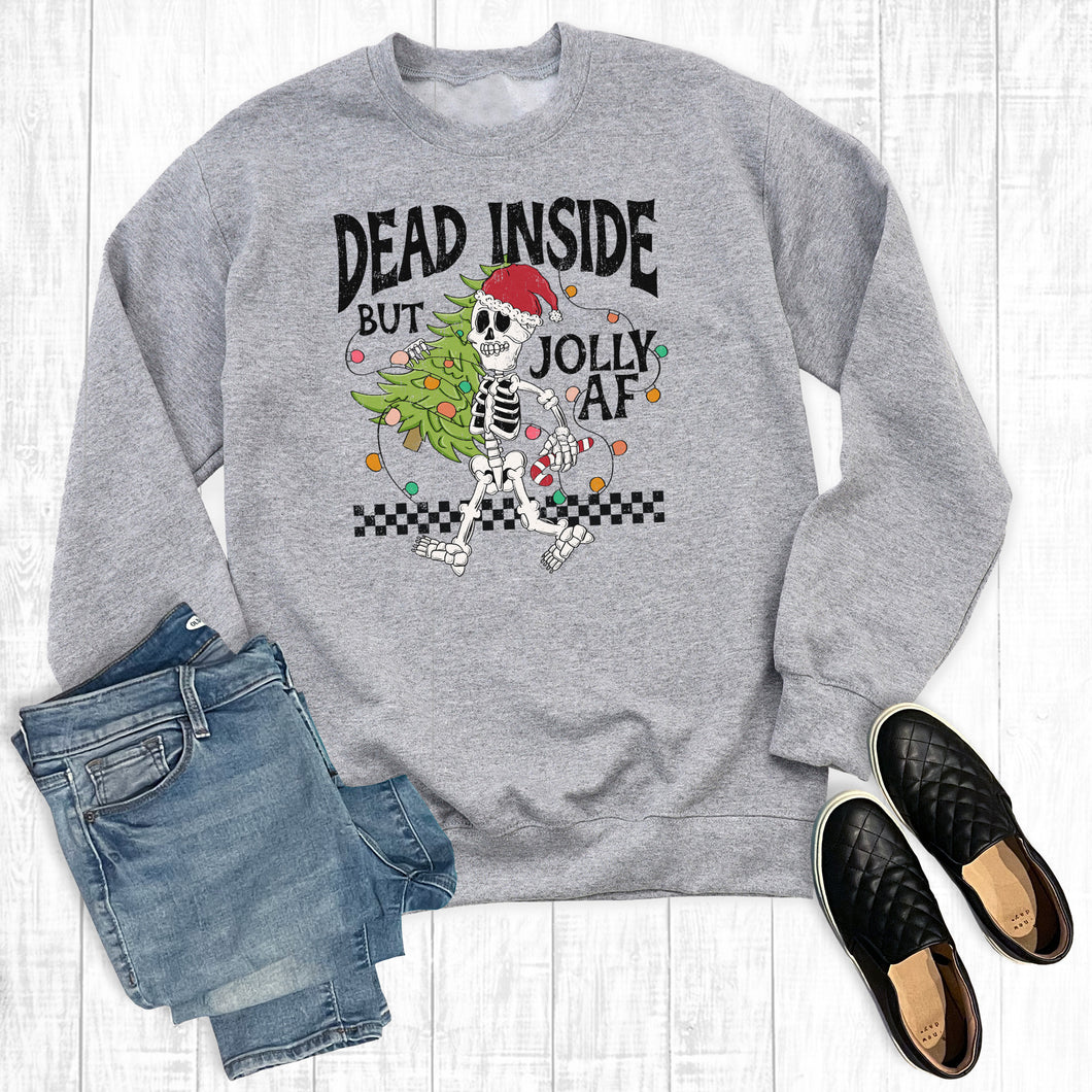 Christmas Dead Inside But Jolly Af Sweatshirt