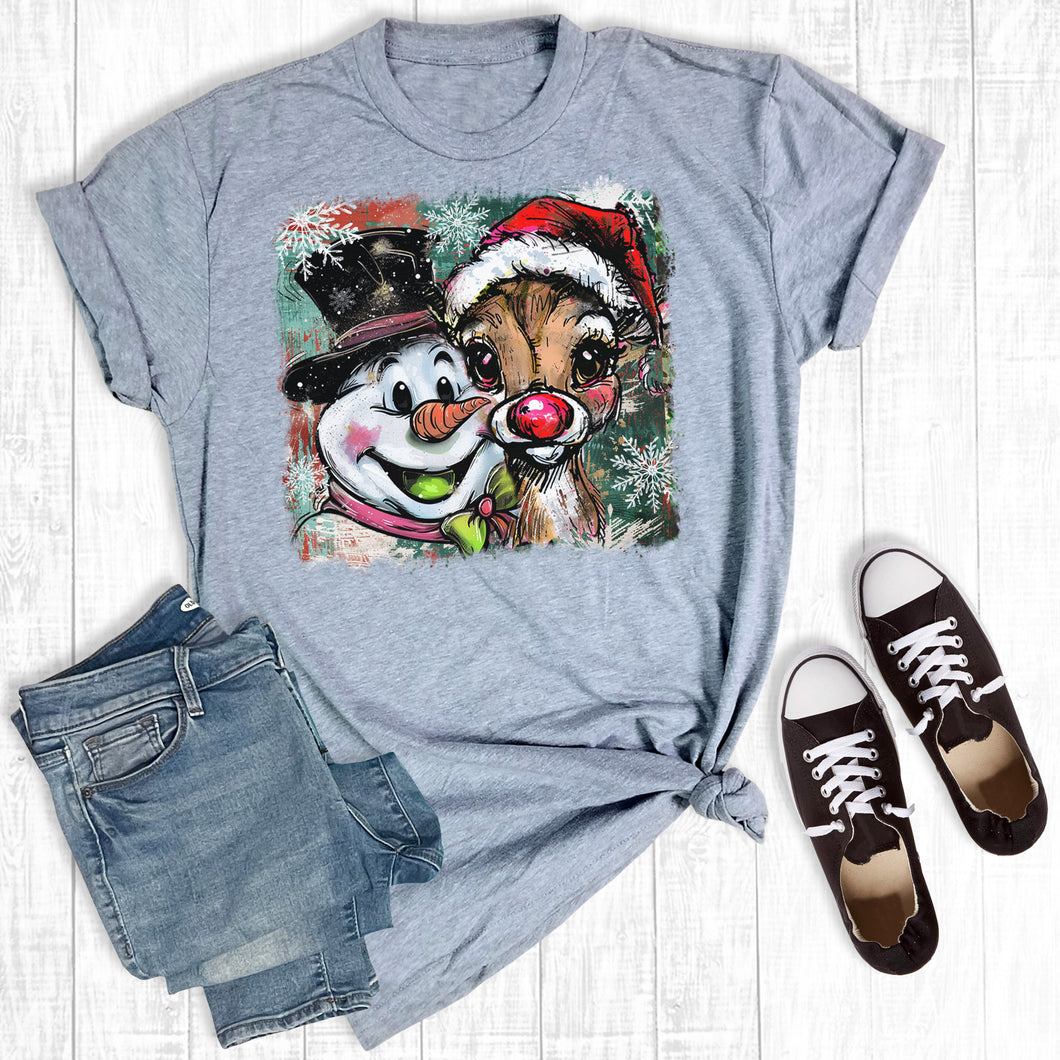 Christmas Frosty The Snowman And Rudolph