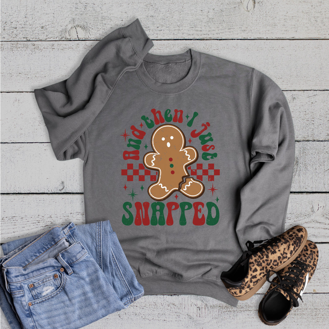 Christmas Gingerbread Snapped Sweatshirt