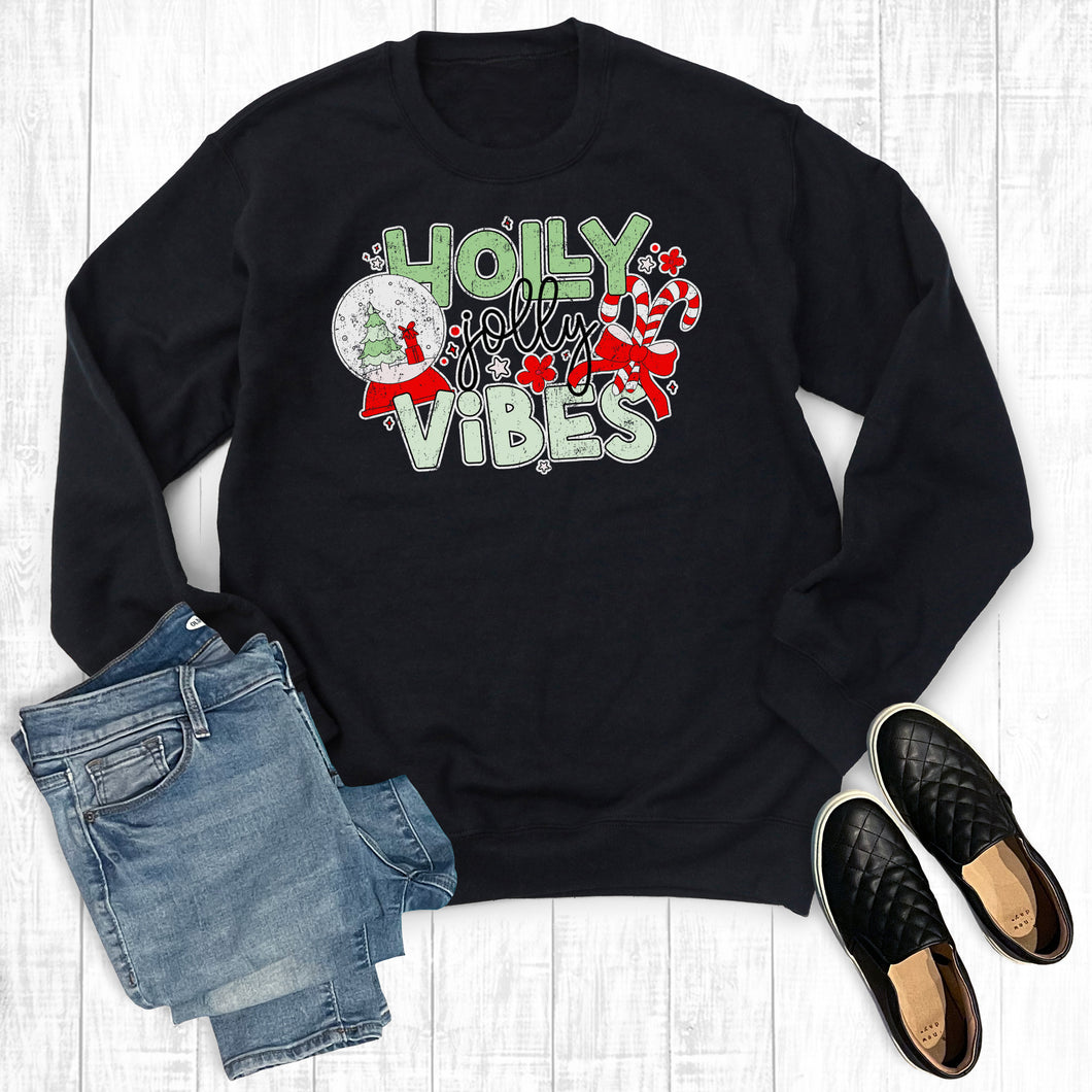 Christmas Holly Jolly Vibes Sweatshirt