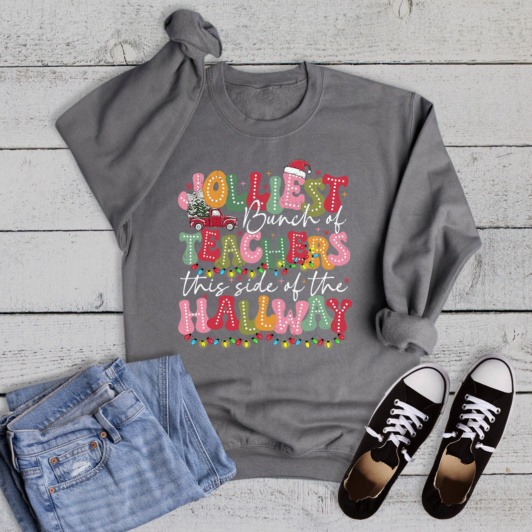 Christmas Jolliest Bunch of Teachers Sweatshirt