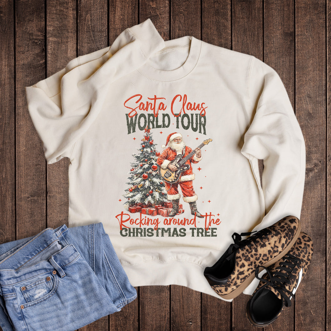 Christmas Rocking Around the Tree Santa Sweatshirt