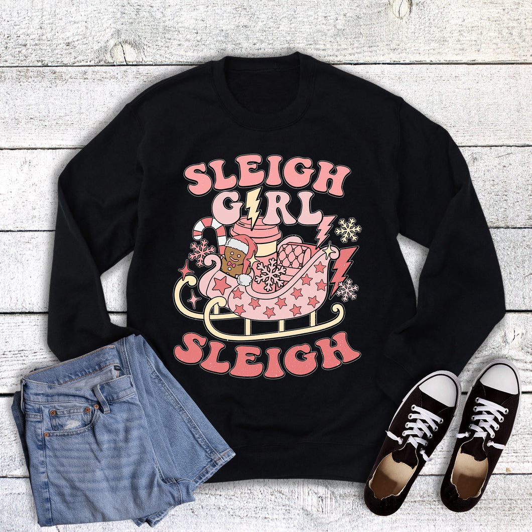 Christmas Sleigh Girl Sleigh Sweatshirt