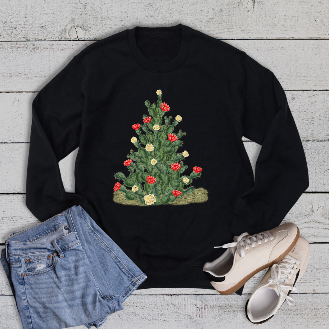 Christmas Tree Cactus Sweatshirt
