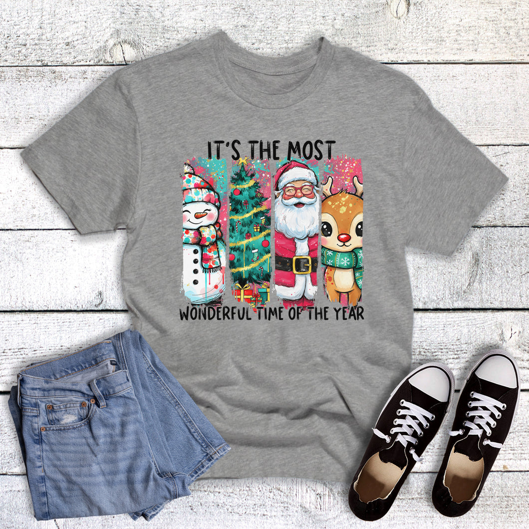 Christmas Watercolor Wonderful Time of Year