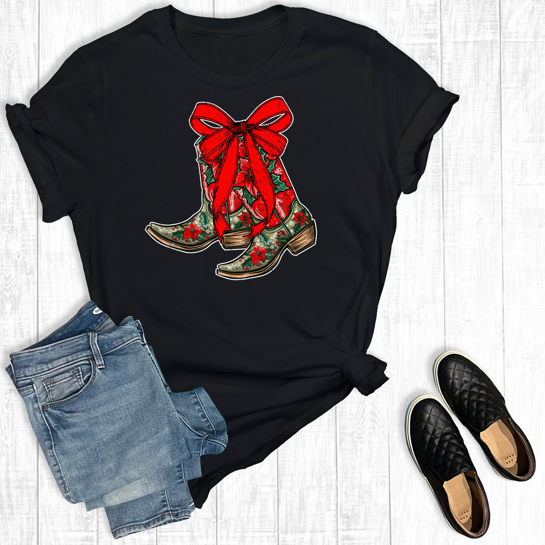 Christmas Western Cowgirl Boots