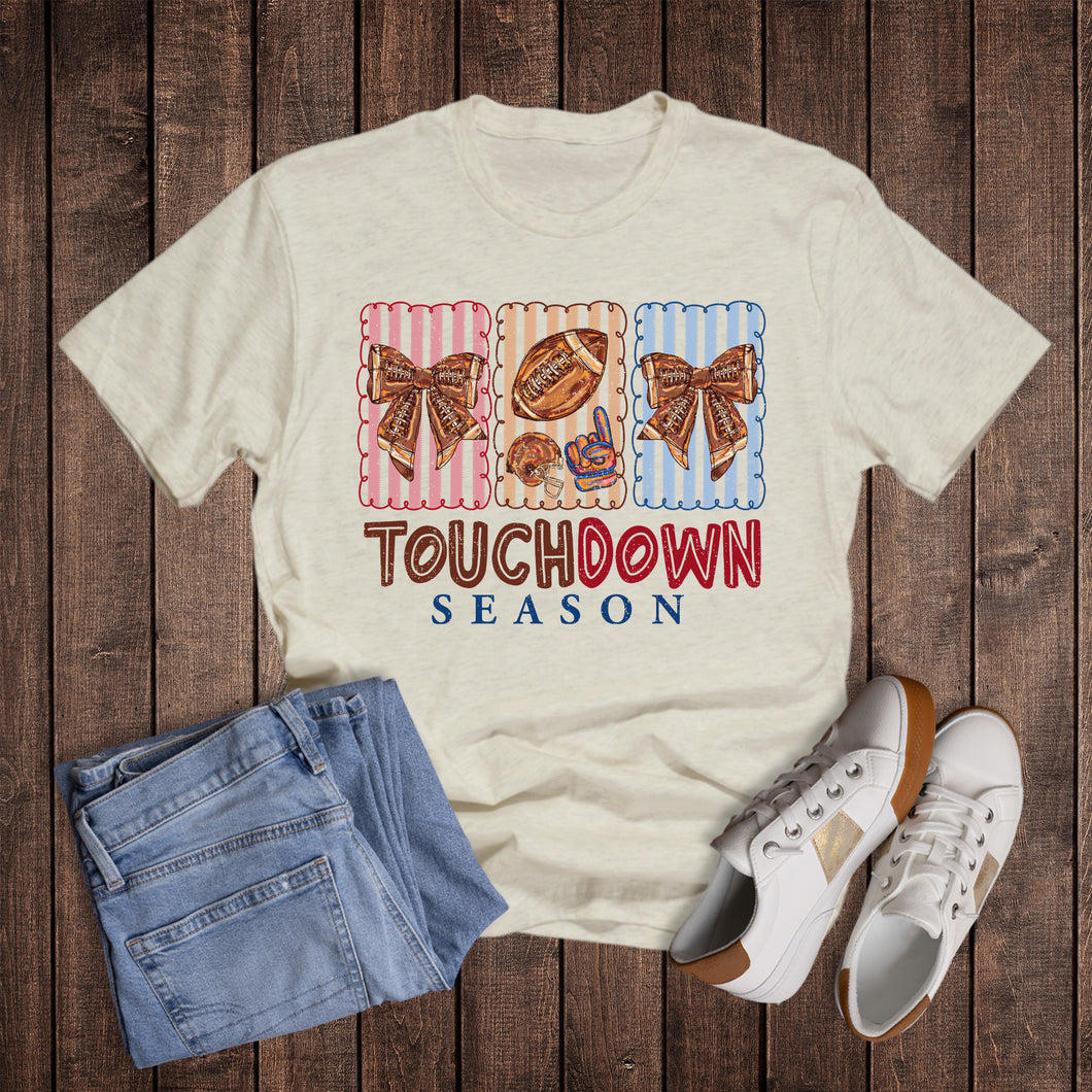 Coquette Stripe Touchdown Season