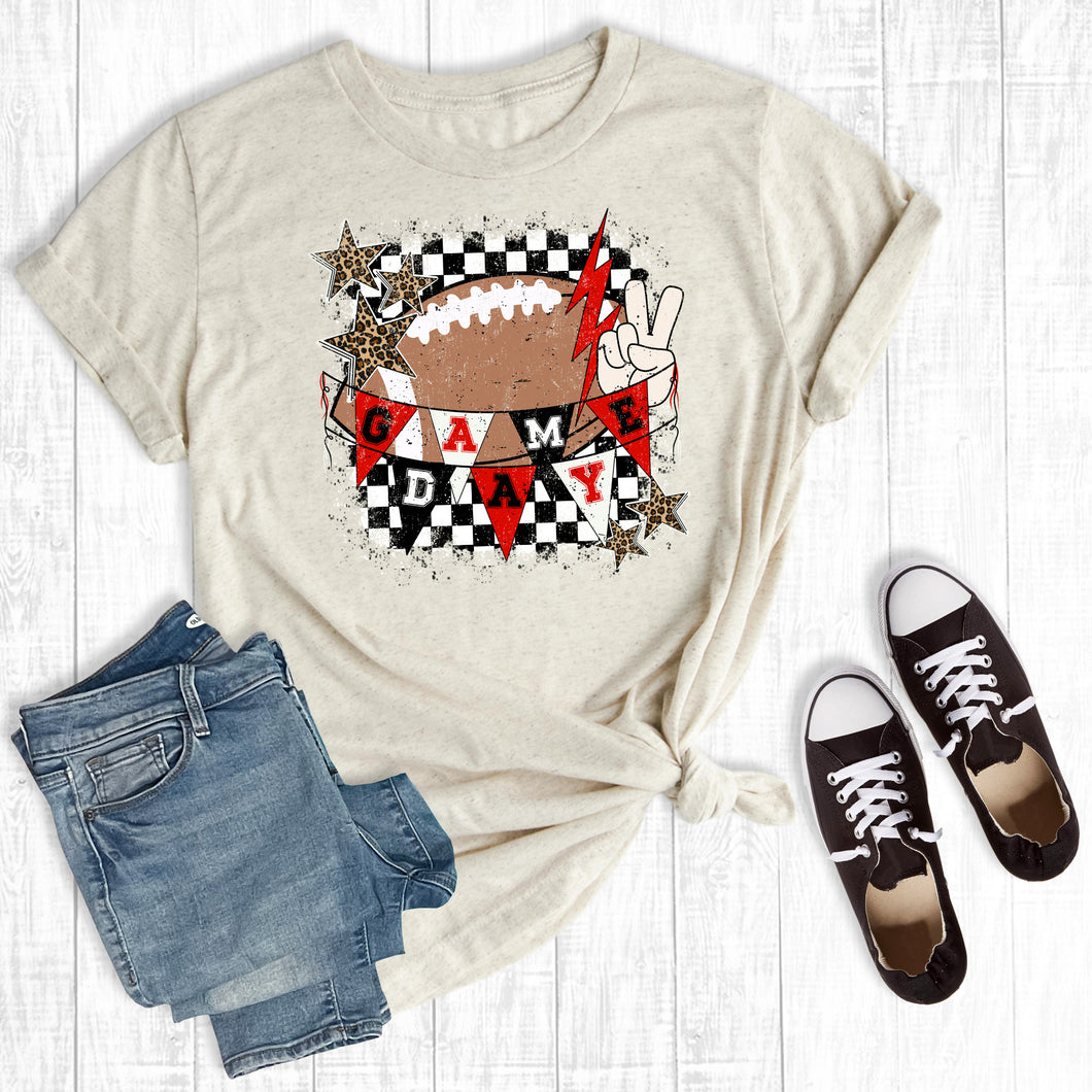 Custom Checkered Football Gameday
