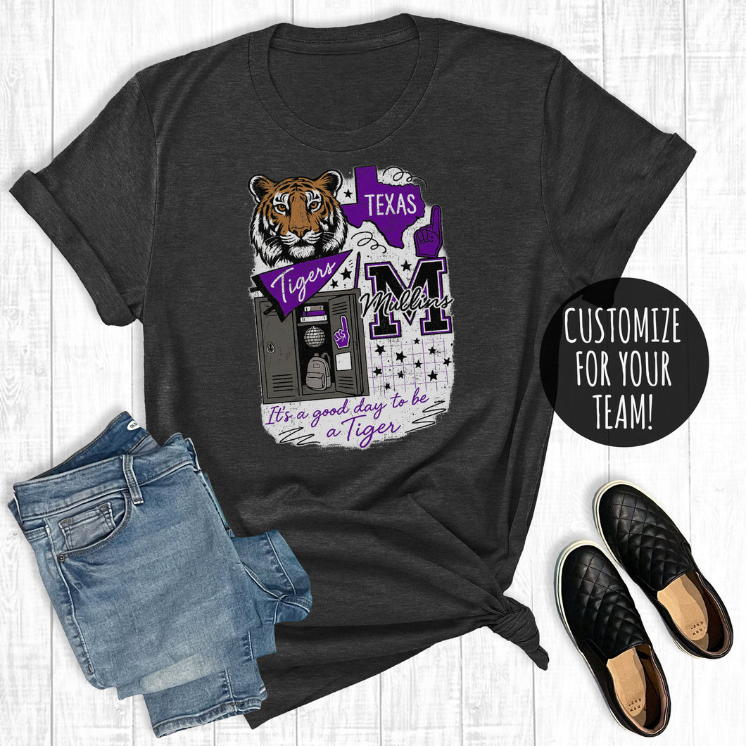 Custom School Spirit Football Mascot Collage