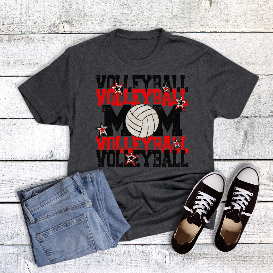 Custom Volleyball Mom Stars