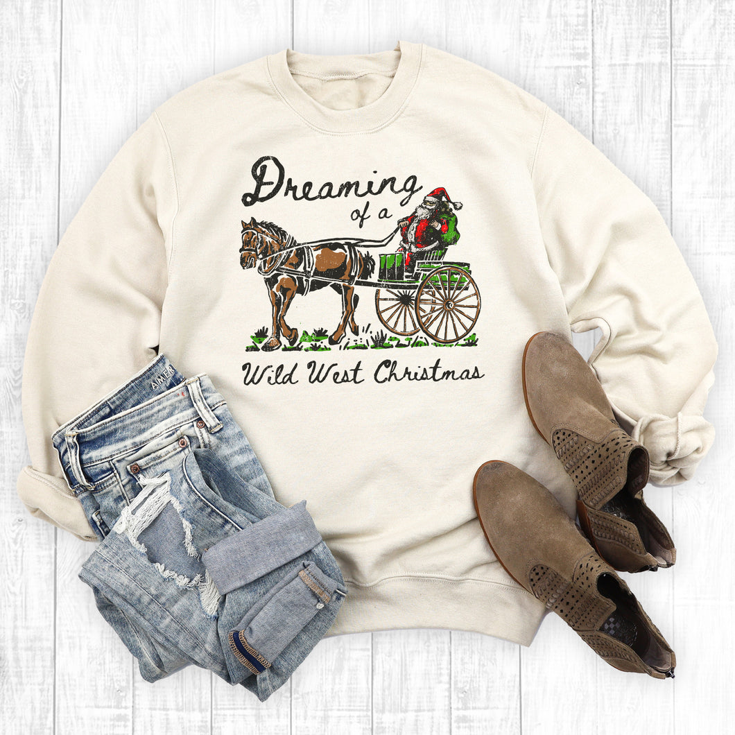 Dreaming Of A Wild West Christmas Sweatshirt