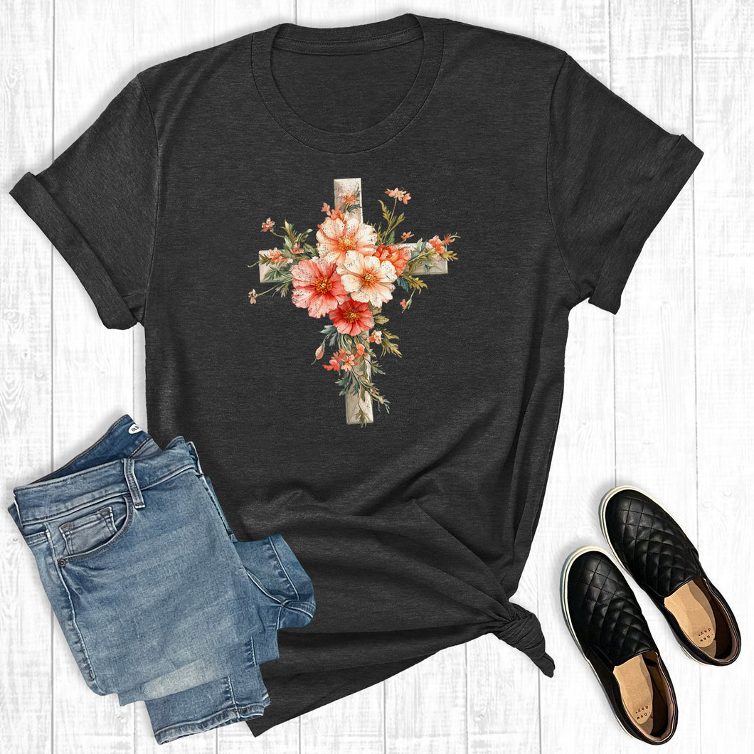 Faith Floral Cross