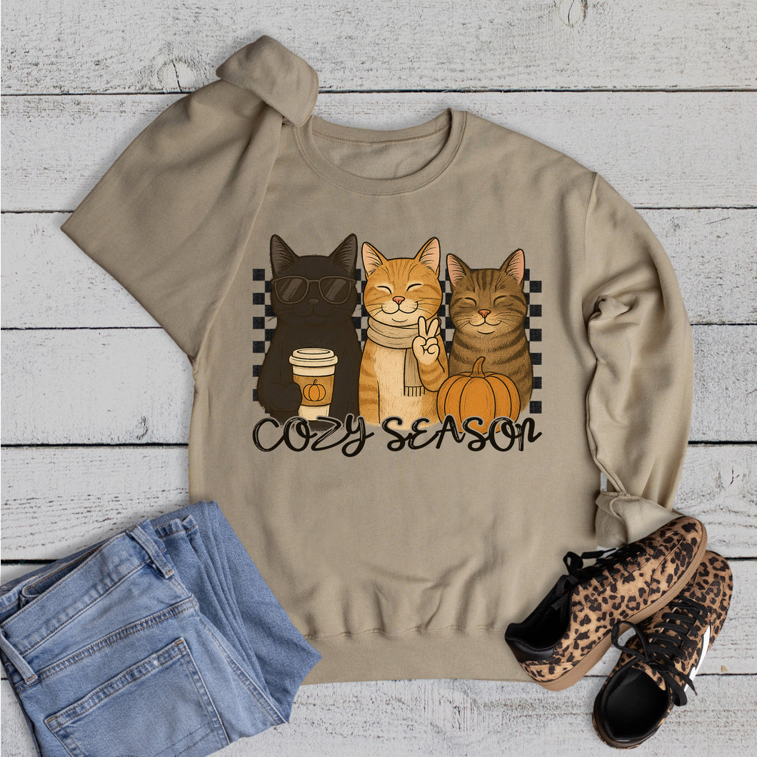 Fall Cozy Season Cats Sweatshirt
