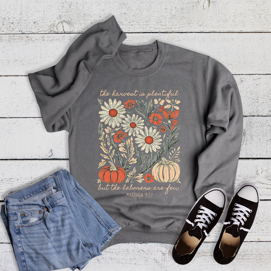 Fall Faith Harvest is Plentiful Sweatshirt