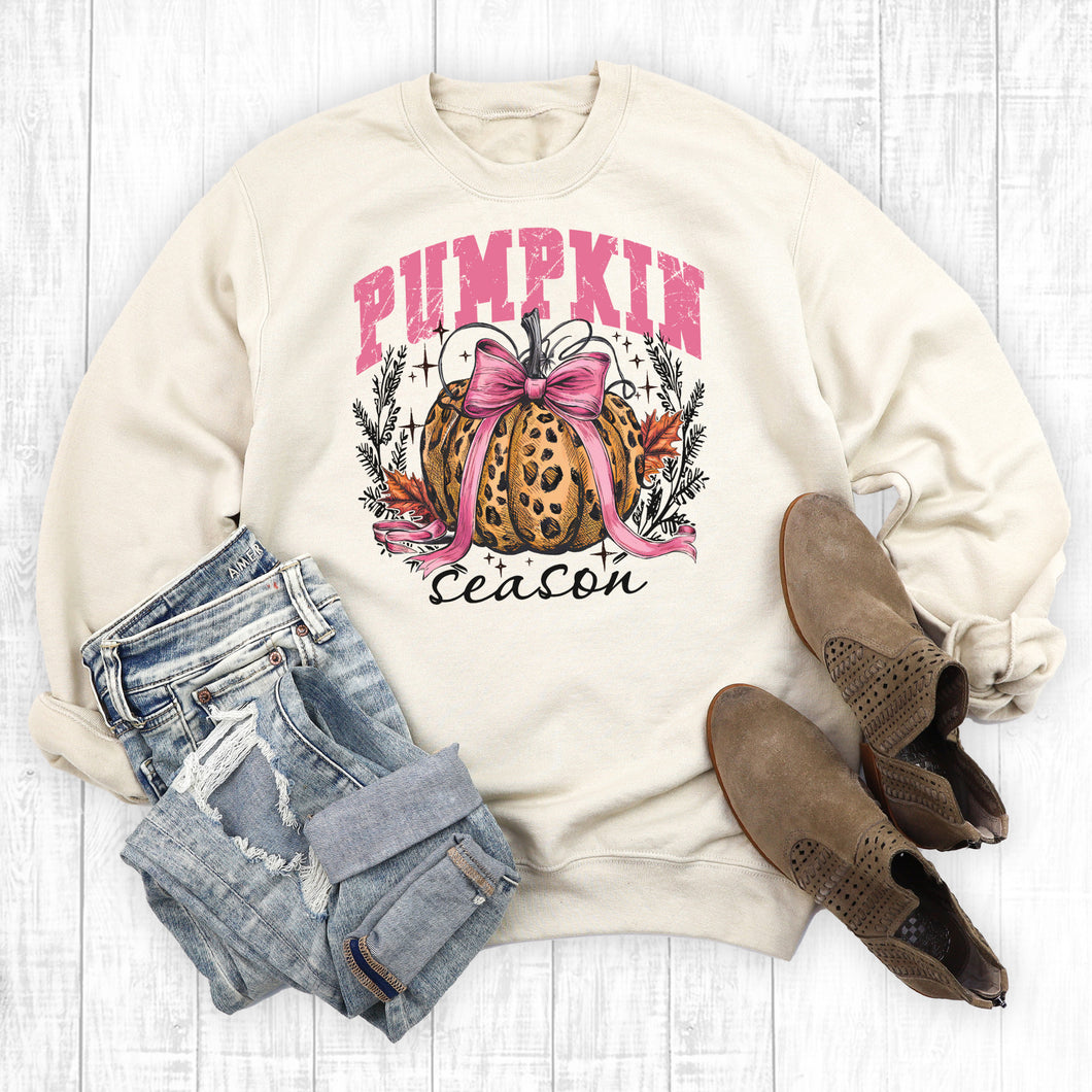 Fall Leopard Pumpkin Season Sweatshirt