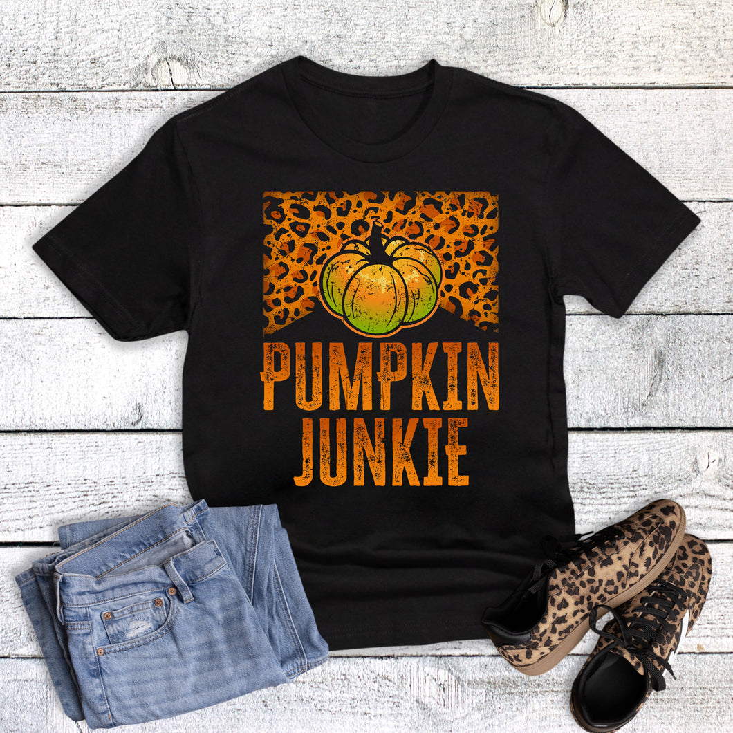 Fall Pumpkin Junkie Leopard