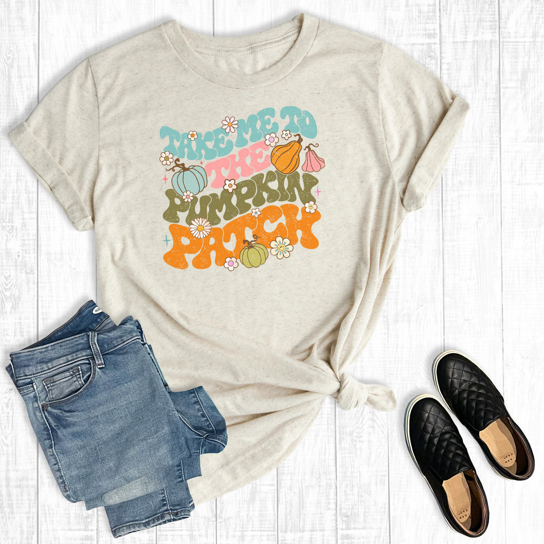 Fall Retro Take Me To The Pumpkin Patch
