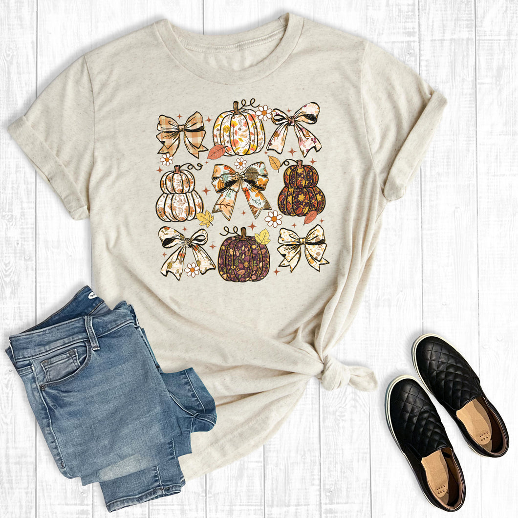 Floral Coquette Fall Pumpkins