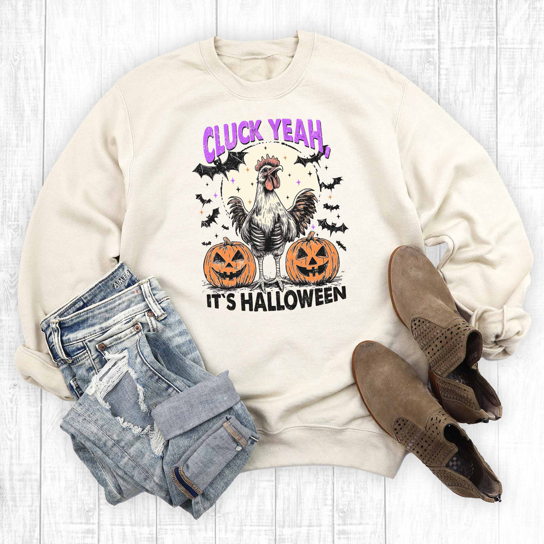 Funny Cluck Yeah It's Halloween Sweatshirt