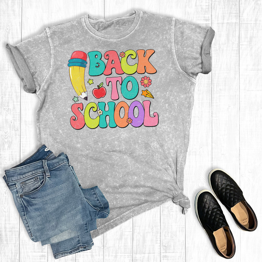 Groovy Back To School Teacher Mineral Wash