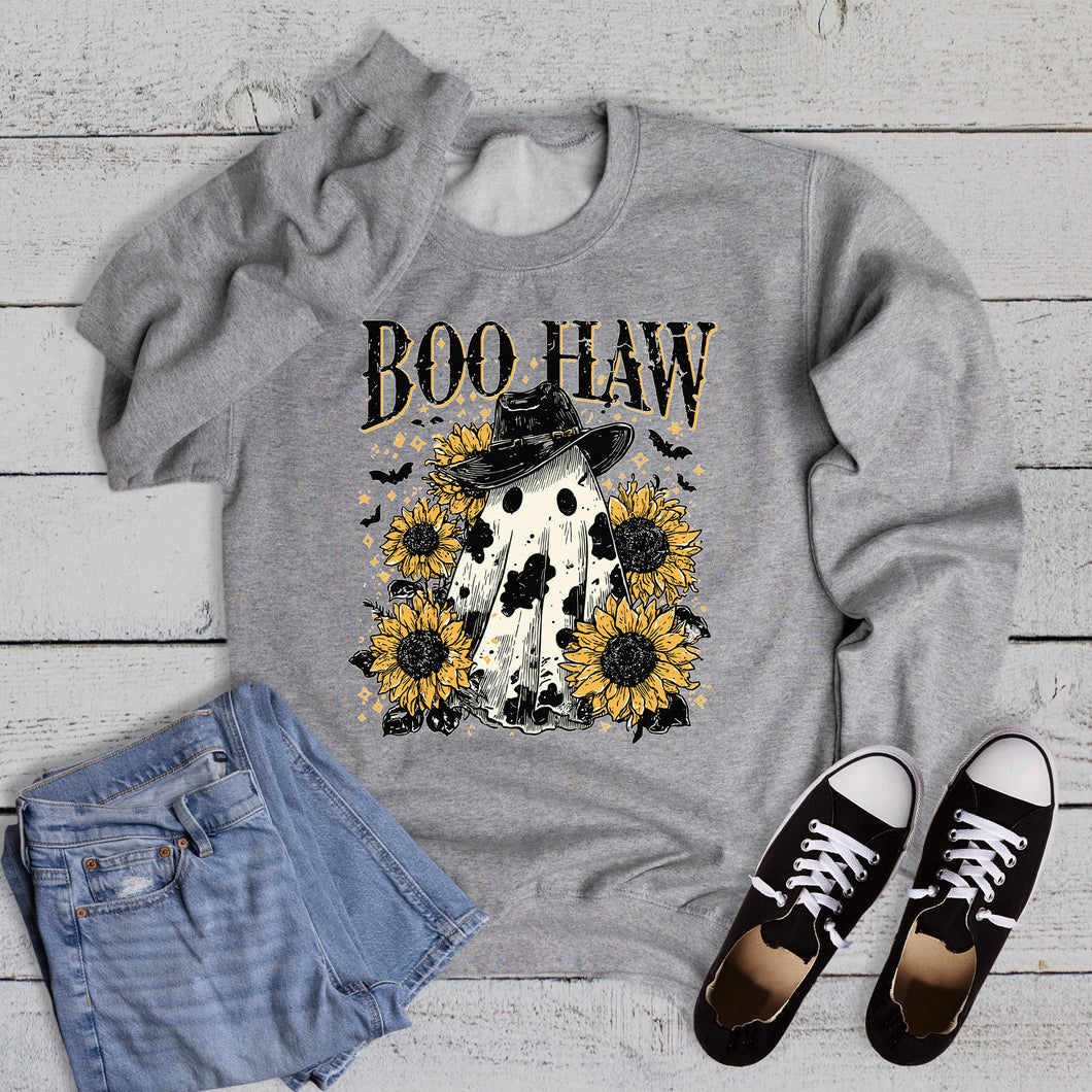 Halloween Ghost Boohaw Graphic Sweatshirt