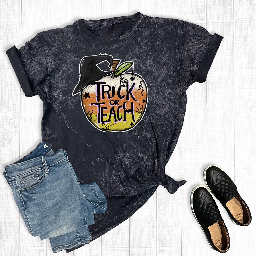 Halloween Teacher Trick Or Teach Mineral Wash