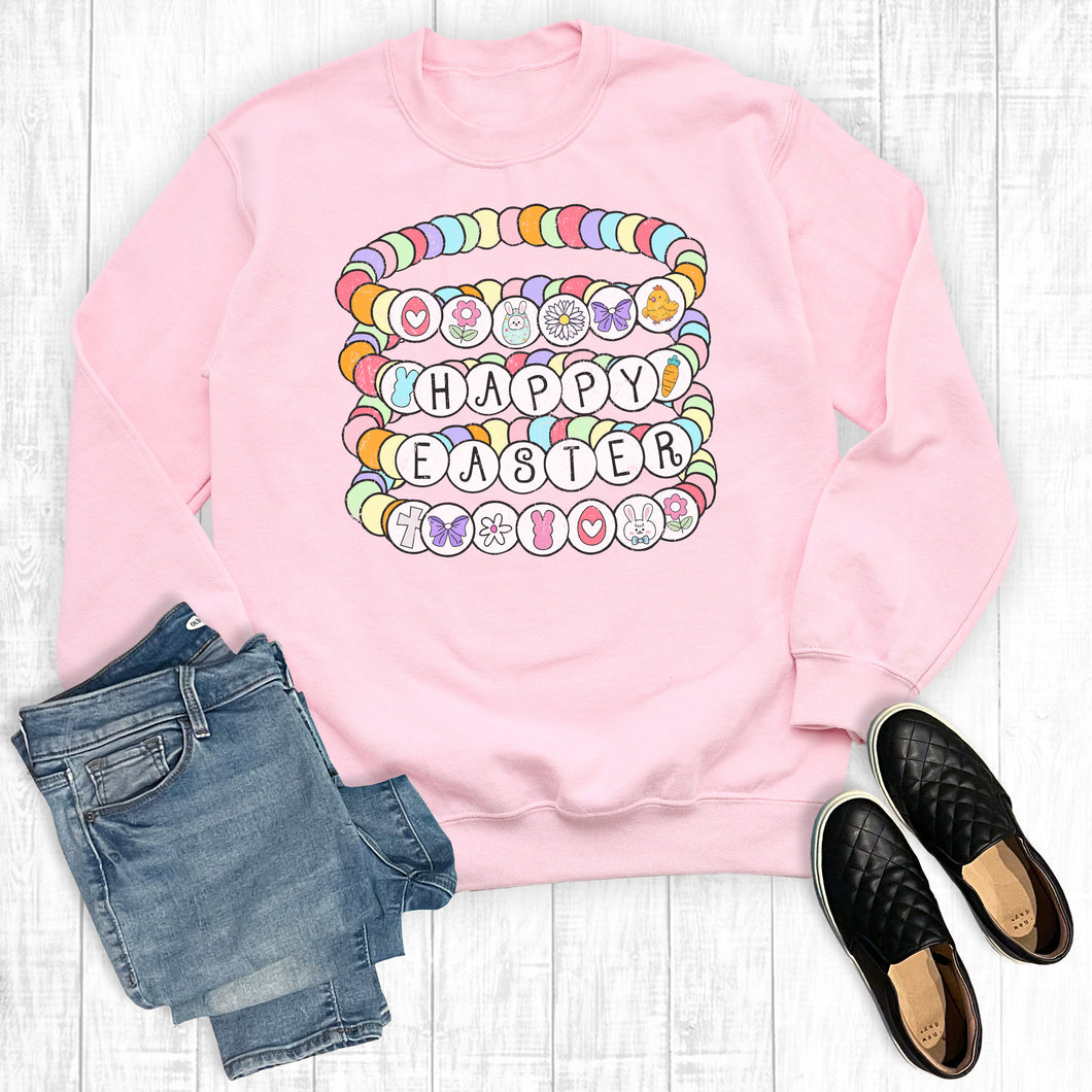 Happy Easter Friendship Bracelet Sweatshirt