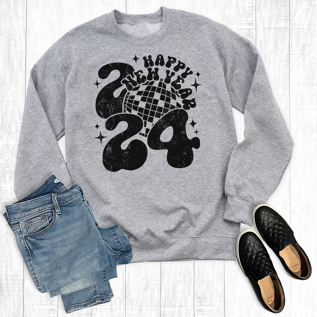 Happy New Year 2024 Disco Sweatshirt