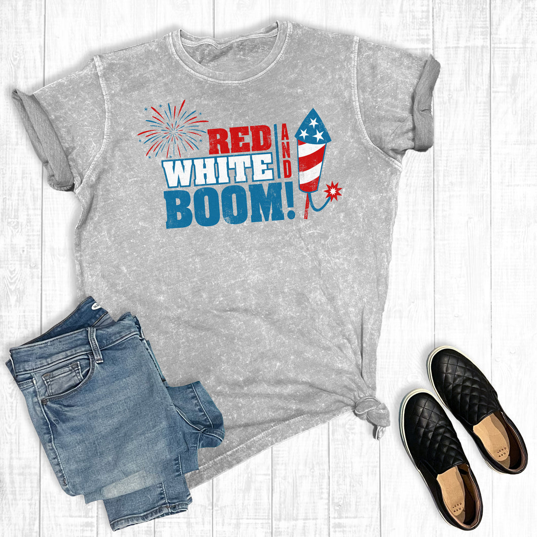 July 4th Red White And Boom Mineral Wash