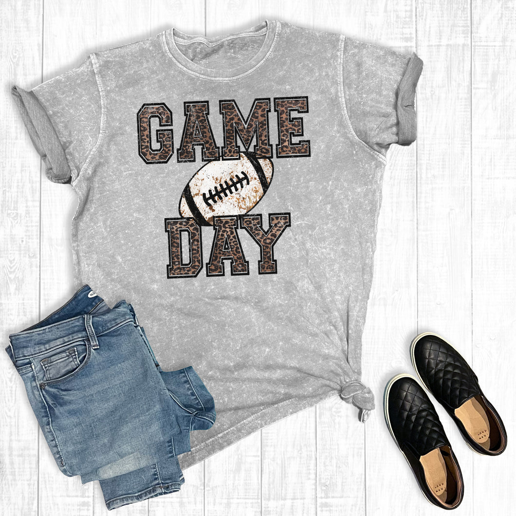 Leopard Game Day Football Mineral Wash