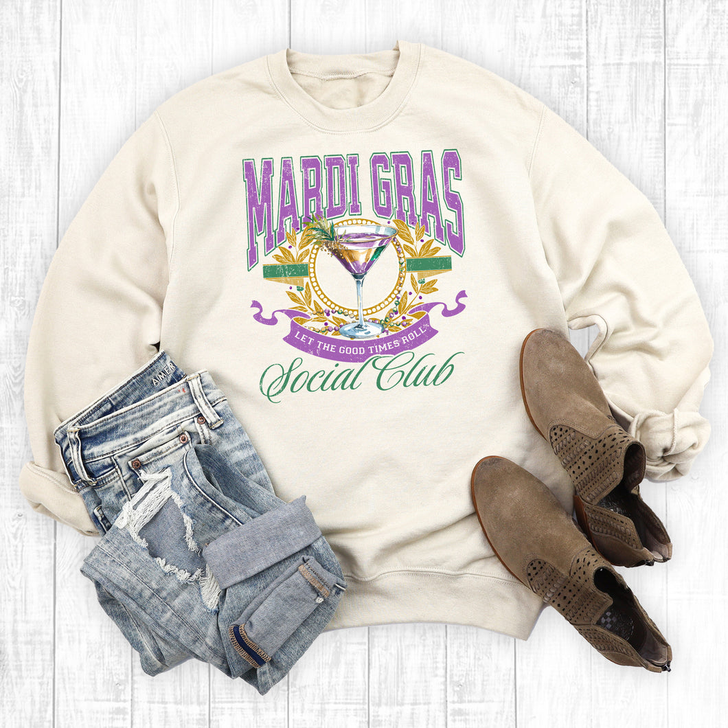 Mardi Gras Social Club Sweatshirt