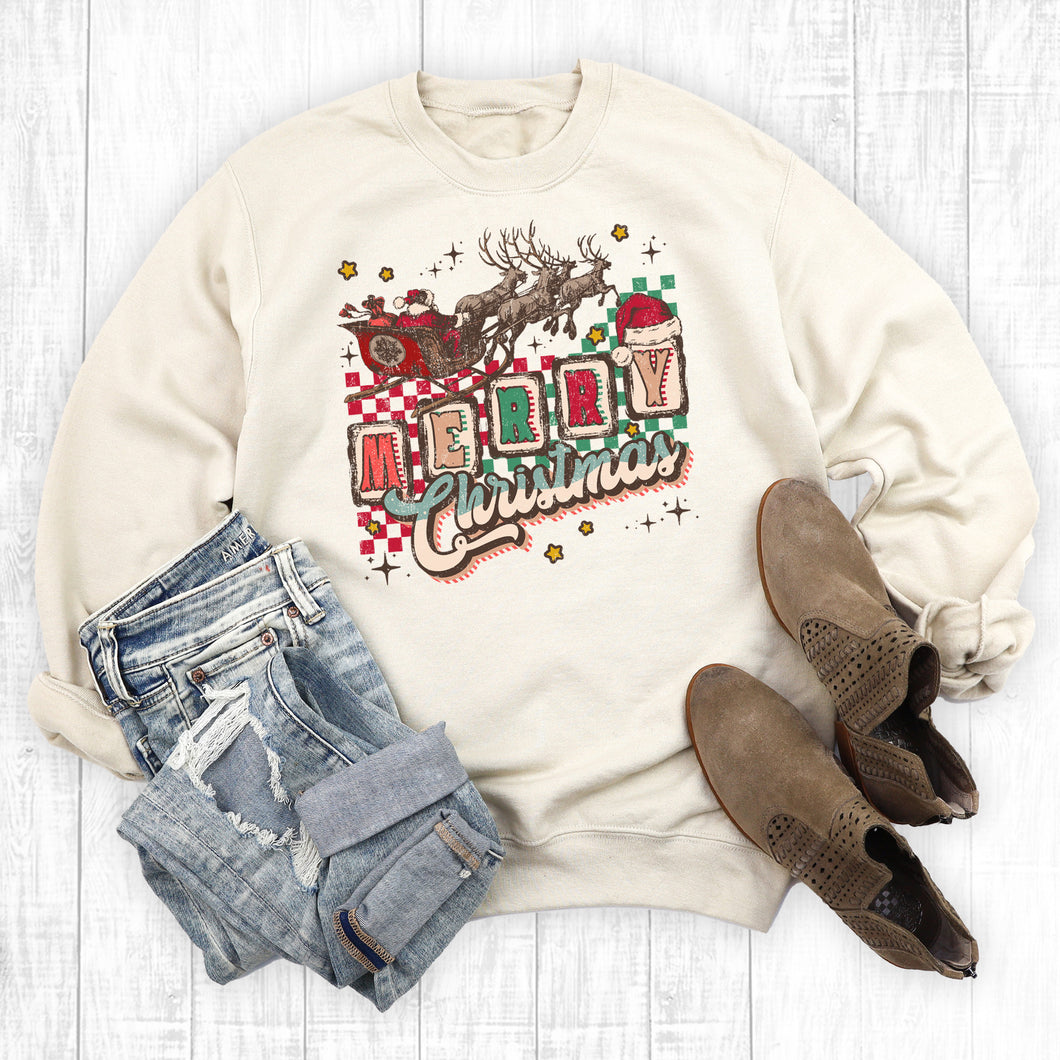 Merry Christmas Reindeers Sweatshirt